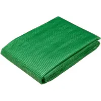 vidaXL Zeildoek met oogjes, groen, 1,5 x 10 meter, 260 gsm, PE