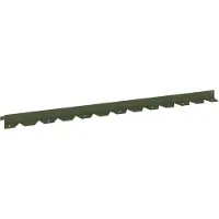 vidaXL Gazonrand 20 st 102 x 4 x 4 cm Staal Olijfgroen