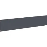 vidaXL Gazonrand 20 st 100 x 22 cm Staal Antraciet