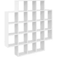 vidaXL Wandplank Wit 100 x 13 x 100 cm Bewerkt hout