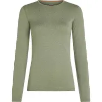 Icebreaker - Dames thermokleding - W Merino 260 Oasis LS Crewe Lichen voor Dames van Wol - Maat L - Kaki