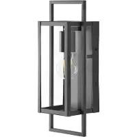 Beliani TARNA - Buiten wandlamp - Zwart - Aluminium