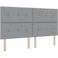 vidaXL Ottoman bed met matras Lichtgrijs 180 x 200 cm Stof