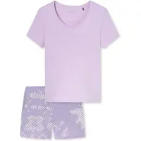 Schiesser Pyjama 'Modern Nightwear' violetblauw