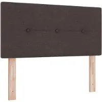 vidaXL Boxspringbed met matras en LED-verlichting, donkerbruin, 100 x 200 cm
