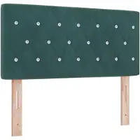 vidaXL Boxspringbed met matras Donkergroen 100 x 200 cm Fluweel