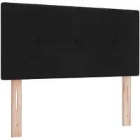 vidaXL Boxspringbed met matras met hoofdeinde Zwart 100 x 200 cm Stof