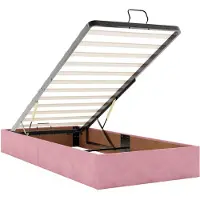 vidaXL Ottoman bed met matras met hoofdeinde 2 st Roze Fluweel