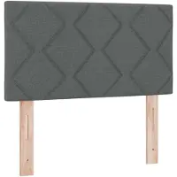 vidaXL Boxspringbed met matras Donkergrijs 90 x 200 cm Stof