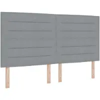vidaXL Boxspringbed met matras Lichtgrijs 140 x 190 cm Stof