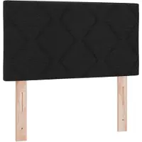 vidaXL Boxspringbed met matras met hoofdeinde Zwart 80 x 200 cm Stof
