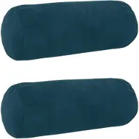 vidaXL Kussen met kussen HEERLEN 2 st Blauw fluweel