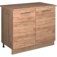 Vicco Wastafelkast Fame-Line Goudkleurig Eiken/Goudkleurig Eiken 100 cm, WB Eik, Model 61963