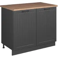 Vicco Wastafelkast Fame-Line Donkergrijs/Antraciet 100 cm, WB Eik, Model 61933