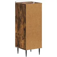 vidaXL Badkamer Opbergkast HAARLEM Gerookt eiken 30 x 31 x 80 cm