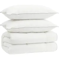 vidaXL Dekbed en Kussen Set 3 st 220x240 cm 4 seizoenen 140+220 GSM