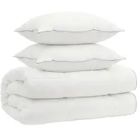 vidaXL Dekbed en Kussen Set 3 st 220x260 cm 4 seizoenen 140+220 GSM