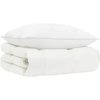 vidaXL 90% Ganzendons Deken Set FULDA 2 st 140 x 200 cm Alle seizoenen