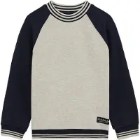 We fashion Sweatshirt marine / grijs gemêleerd