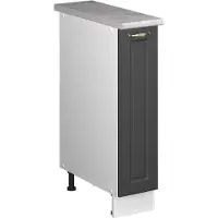 Vicco Apotheekkast Fame-Line, Anthrazit-Gold Landhaus/Wit, 20 cm, WB Marmer