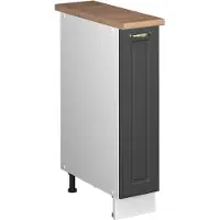 Vicco Apotheekkast Fame-Line Anthrazit-Gold Landhaus/Wit 20 cm, WB Eik, Model 62061