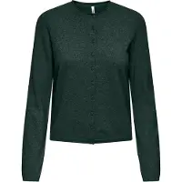 ONLY Gebreid vest 'ONLLOYAL' donkergroen
