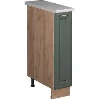 Vicco Apotheekkast Fame-Line, Groen-Goud Landhuis/Goudkleurig Eiken, 20 cm, WB Marmer