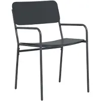 vidaXL Tuinstoelen 2 st Antraciet Staal