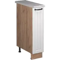Vicco Apotheekkast Fame-Line Wit Landhuis/Goudkleurig Eiken 20 cm, WB Marmer, Model 62140