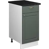 Vicco Onderkast voor spoelbak/kookplaat Fame-Line Groen-Goud Landhuis/Wit 40 cm, WB Antraciet, Model 60909