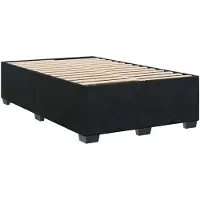 vidaXL Boxspringbed met matras Zwart 120 x 200 cm Fluweel