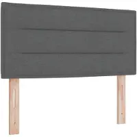 vidaXL Ottoman bed met matras, donkergrijs, 90 x 190 cm, gestoffeerd