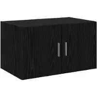 vidaXL Opbergkast met Planken Zwart eiken 70 x 42,5 x 225 cm