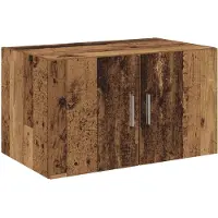 vidaXL Opbergkast met Planken Oud hout 70 x 42,5 x 225 cm Bewerkt hout