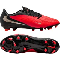 Nike Phantom 6 Low Academy Gras / Kunstgras Voetbalschoenen (MG) Zwart Felrood Goud