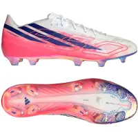 Adidas F50 Hyperfast EVO Gras Voetbalschoenen (FG) Wit Felroze Donkerblauw