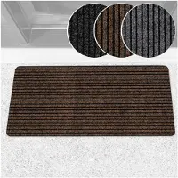 ANRO Deurmat Mischa Bruin 100x50cm – Schoonloopmat Antislip Rubber