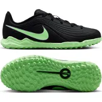 Nike Tiempo Maestro Club Turf Voetbalschoenen (TF) Kids Zwart Felgroen Zilvergrijs