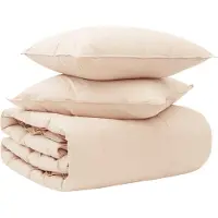 vidaXL Deken Set 2 st 135 x 220 cm Alle seizoenen Kapokvezel Beige