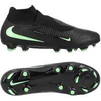 Nike Phantom 6 High Pro Gras Voetbalschoenen (FG) Zwart Felgroen