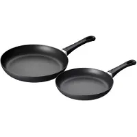 Scanpan Koekenpannenset Classic Induction ø 24 & 28 cm - geschikt voor alle warmtebronnen - standaard anti-aanbaklaag