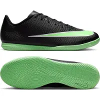 Nike Mercurial Vapor 17 Club Zaalvoetbalschoenen (IN) Zwart Felgroen Zilvergrijs
