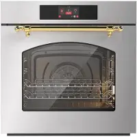 ILVE Oven 60 cm A+ clas 30 / 320 graden RVS Messing - Inbouw