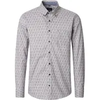 Casamoda Shirt Print Bue And Red