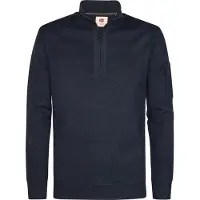 Petrol Industries - Heren Gebreide half-zip sweater stonefield - Blauw