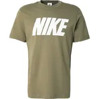 Nike Shirt 'Club' olijfgroen / wit