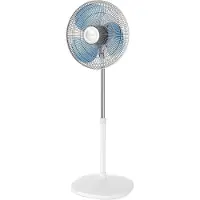 Rowenta VU4410 Essential+ Statiefventilator – 3 Snelheden - Krachtige Motor - Fluisterstil & Instelbare Hoogte/Kantelhoek - Staande ventilator - Wit