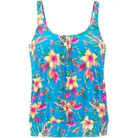 LASCANA Tankinitop blauw / lichtgeel / jade groen / pink