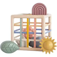 Mushie Vormenstoof Elastic Shape Sorter