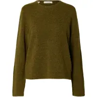 Selected Trui 'SLWLULU' olijfgroen
